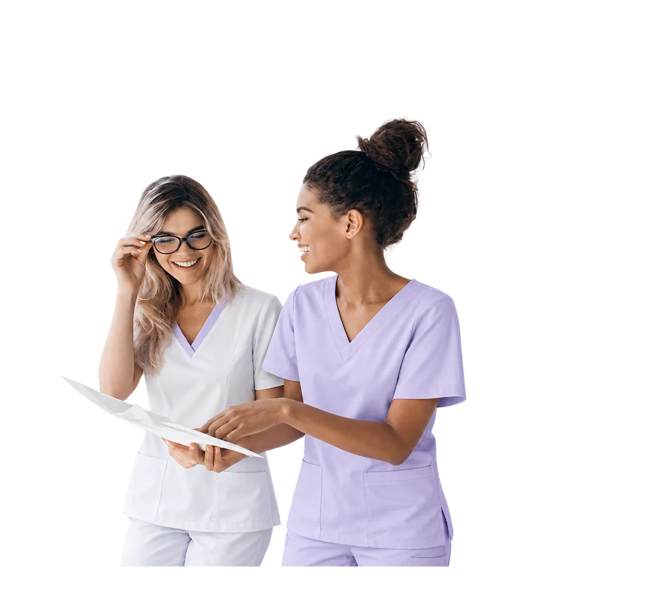Equipo de una clínica dental revisando una agenda